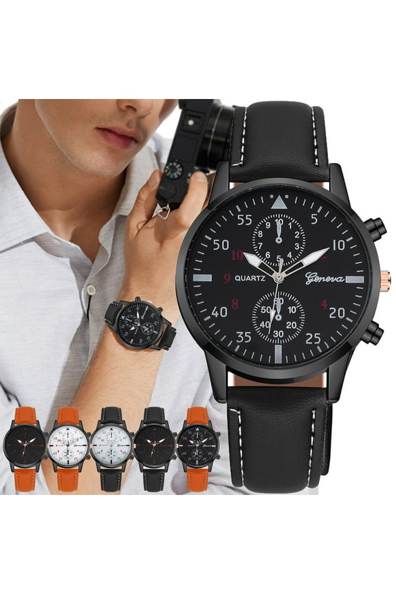 Isvgxsz New Arrivals Men Fashion Watches Clocks Watches Leather Casual Dresses Wrist Crystals Easter Top Picks