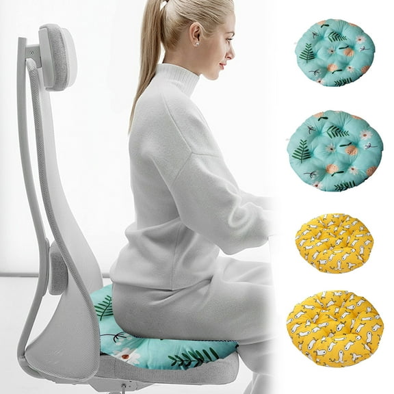 Pounoo New Bedroom Decor Chair Cushion Solid Color Seat Cushion Thickened Soft Cotton Filled Chair Cushion Suitable for Kitchen Dining Chair Patio Cushion Patio & Garden