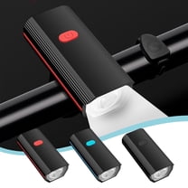 Isvgxsz New Bicycle Bell Front Lamp Mountain Bike With Lights Electric Horn Super Resounding Children'S Bike Bell Night Riding Strong Light Flashlight Equipment Travel Essentials