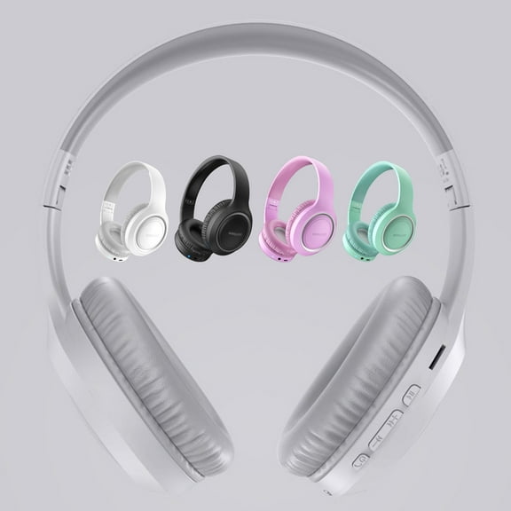 Pounoo New Bluetooth Earphones, Headphones, Stereo Phones, Wireless Gaming Gifts, Earphones, Universal Foldable Bluetooth 5.1 Purple Travel Essentials 4Th of July Decorations