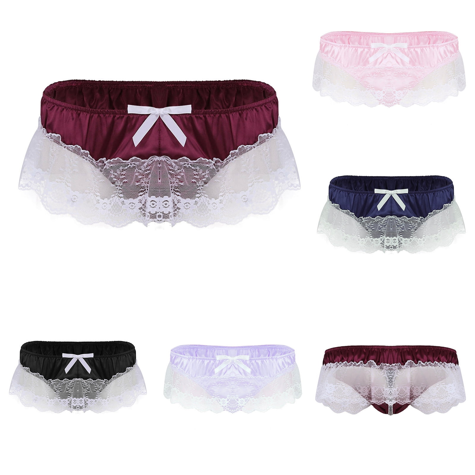 Boxer String Men Pounoo New Boxers for Men Mens Lace Briefs Open Butt Low G-String Thong ...