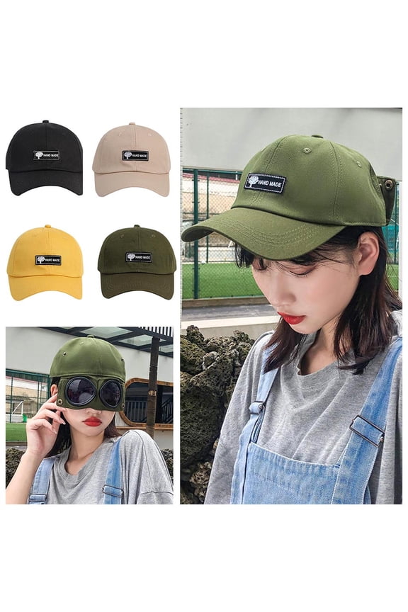 Isvgxsz New Clearance 2In1 Outdoor Hat Glasses Cap Running Baseball Mesh Hat Sunglasses Visor Living Room Decor Travel Essentials Khaki