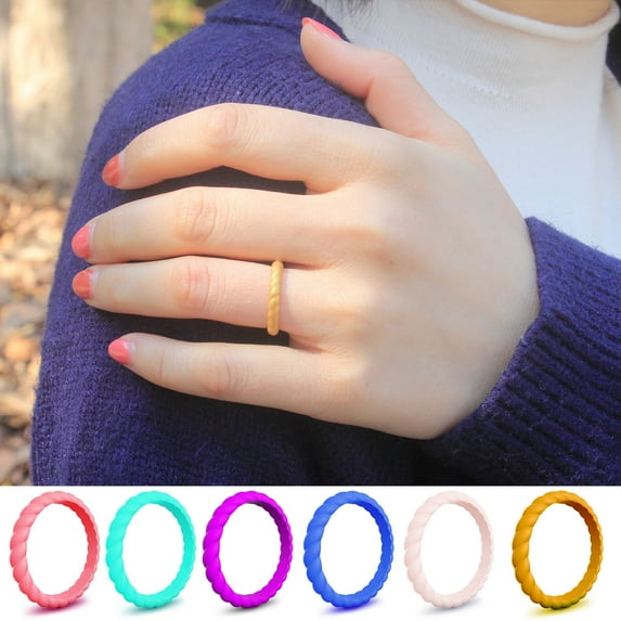 Pounoo New Clearance Fashion Ladies Rings Ladies Wedding Rings Preparation Birthday Gifts for Women Travel Essentials 5#