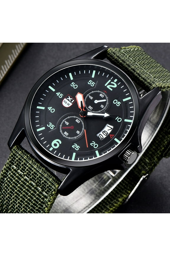 New Clearance Outdoor Mens Date Stainless Steel Military Sports Analog Quartz Wrist Watch Fathers Day Gifts Travel Essentials Black