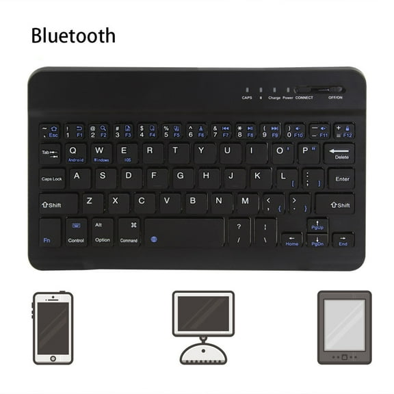 Isvgxsz New Slim Wireless Bluetooth Keyboard for Imac/Ipad Android Phone Laptop Tablet Pc Home Decor Travel Essentials White