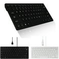 thumbnail image 1 of Isvgxsz New Clearance Usb 2.0 Mini Multimedia Wired Keyboard 78 Keys for Notebook Pc Living Room Decor Travel Essentials Black, 1 of 10