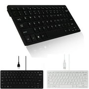 Isvgxsz New Clearance Usb 2.0 Mini Multimedia Wired Keyboard 78 Keys for Notebook Pc Living Room Decor Travel Essentials Black