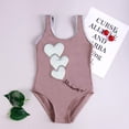 thumbnail image 1 of Isvgxsz New Swimwear For Girls Toddler Baby Kids Girls Heart Print One-Piece Bathing Beach Swimwear Pink Baby Girl Swimsuits Baby Girls One-Piece Swimsuits, 1 of 9