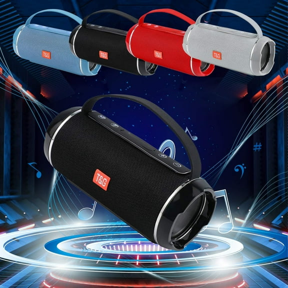 Isvgxsz New Waterproofs Cycling Bicycle Speaker Bluetooth-Compatible 4.2 5Wx2 Sound Column Loudspeaker Hands-Free Fm Radio Travel Accessories Blue Travel Essentials 4Th of July Decorations