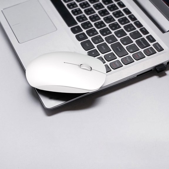 Isvgxsz Slim Rechargeable Wireless Mouse, 2.4G Portable Optical Silent Ultra Thin Wireless Computer Mouse with Usb Receiver and Type C Adapter, Pc, Laptop, Note , Desktop