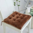 thumbnail image 1 of Isvgxsz Square Non-Slip Plush Thicken Seat Pillows Cushions Solid Color Office Chair Seat Pad Soft Tatami Reversible Fluffy Chair Cushion for Home, Office,Adults and Children, 1 of 5