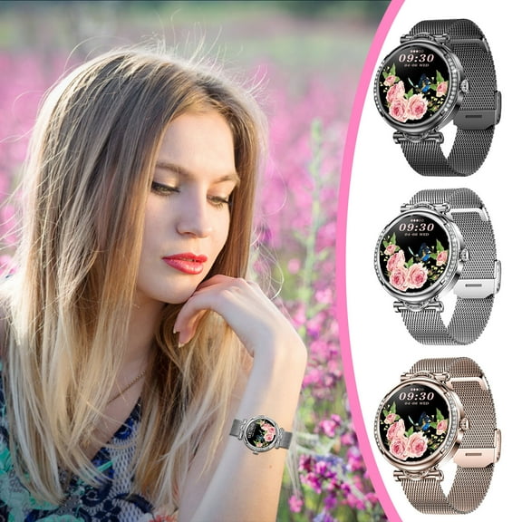 Isvgxsz Watches for Women Female Smartwatch 1.27-Inch Screen Bluetooth Call Physiological Period Reminder,Smart Watch Bluetooth Call Offline Payment Smart Watch Easter Gifts