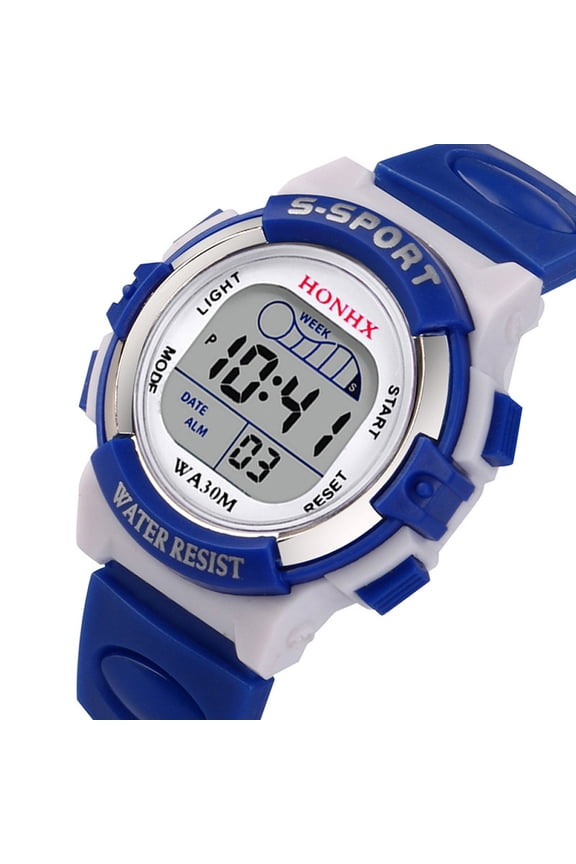 Isvgxsz Watches for Men Digital Led Sports Watch Alarm Date Watch Gift Easter Gifts for Adults