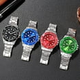 thumbnail image 1 of Isvgxsz Watches for Men Men Fashion Watches Clocks Watches Stainless Steel Casual Dresses Wrist Crystals Gifts for Adults Father's Day Gift, 1 of 7