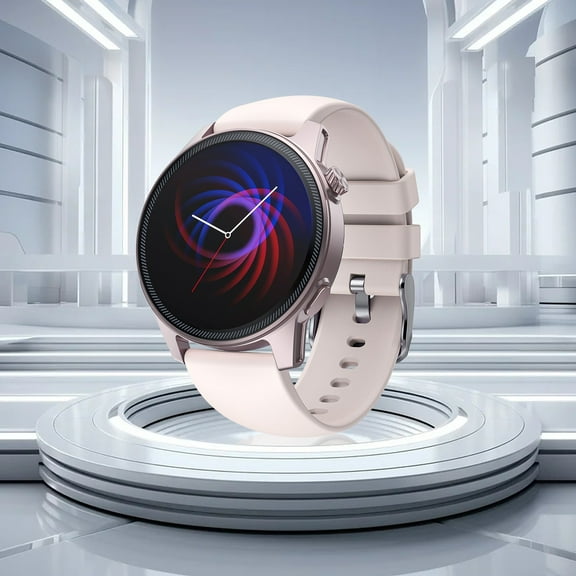 Isvgxsz Watches for Women 1.43-Inch High-Definition Screen Bluetooth Call Outdoor Sports Mode Information Push Smartwatch Easter Gifts