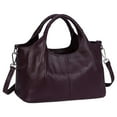 thumbnail image 1 of Iswee Genuine Leather Women's Handbag – Classic Tote & Crossbody Purse with Adjustable Strap, Medium-Size Everyday Shoulder Bag, 1 of 2