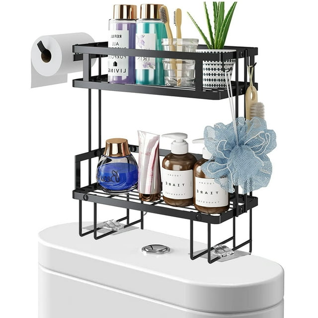 Isyunen 2Tier over the Toilet Storage Rack,Metal Bathroom Shelf with