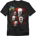 thumbnail image 1 of It 1990 T-Shirt Many Faces of Pennywise Unisex Graphic Tee For Men & Women, 1 of 7