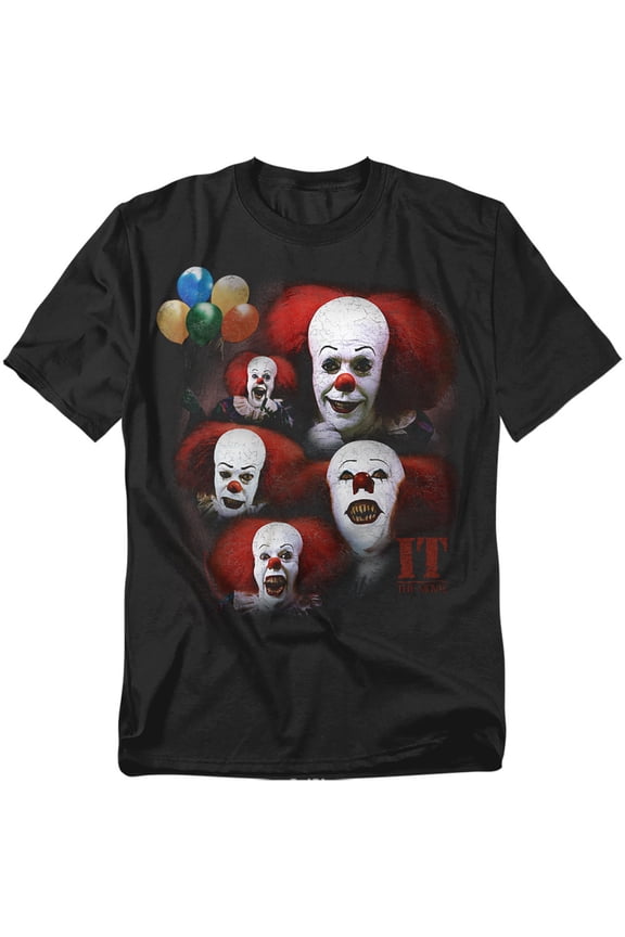 It 1990 T-Shirt Many Faces of Pennywise Unisex Graphic Tee For Men & Women