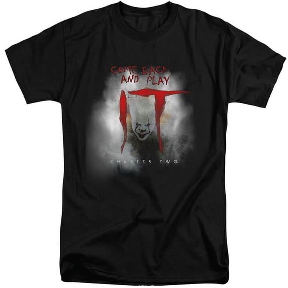 It 2 Come Back & Play Adult Tall Fit Short Sleeve 18-1 T-Shirt, Black - Extra Large