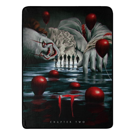 It 2 Pennywise Hallucination Micro Raschel Throw Blanket, 46 x 60 inches