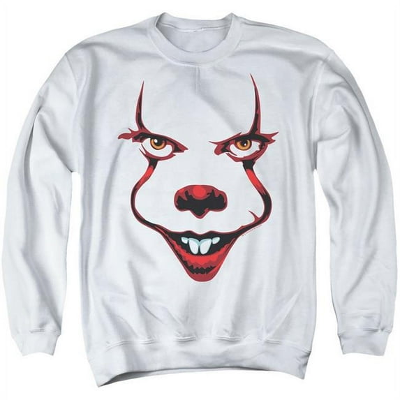 It 2 & Smile Adult Crewneck Sweatshirt, White - Small