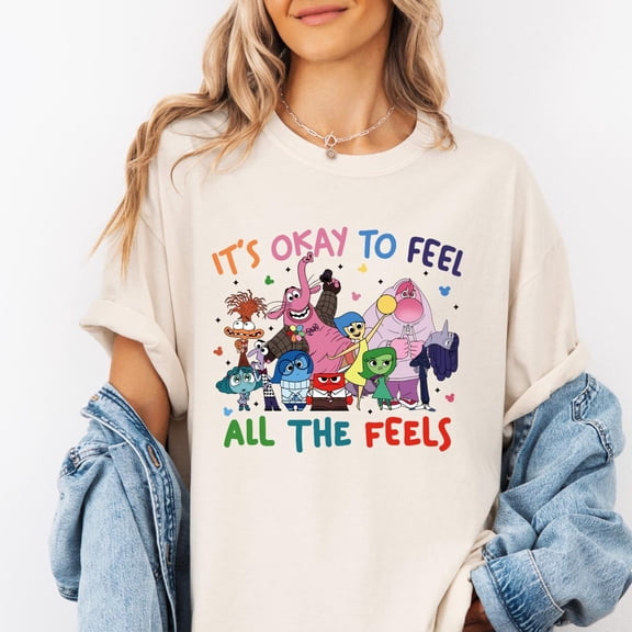 It 39 s Okay To Feel All The Feels TShirt Disney Therapy Shirt Teacher Shirt Gift for Teac