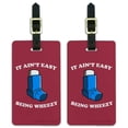 thumbnail image 1 of It Ain't Easy Being Wheezy Asthma Inhaler Funny Humor Luggage ID Tags Suitcase Carry-On Cards - Set of 2, 1 of 4