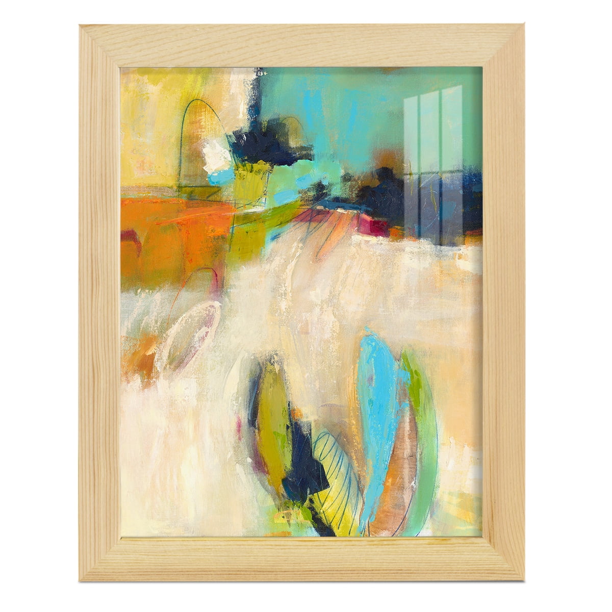 It All Adds Up - Framed Print w/glass - Natural Wood