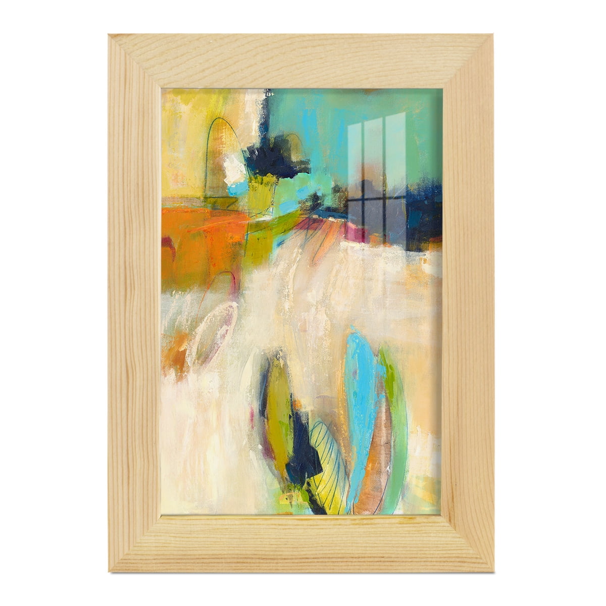 It All Adds Up - Framed Print w/glass - Natural Wood