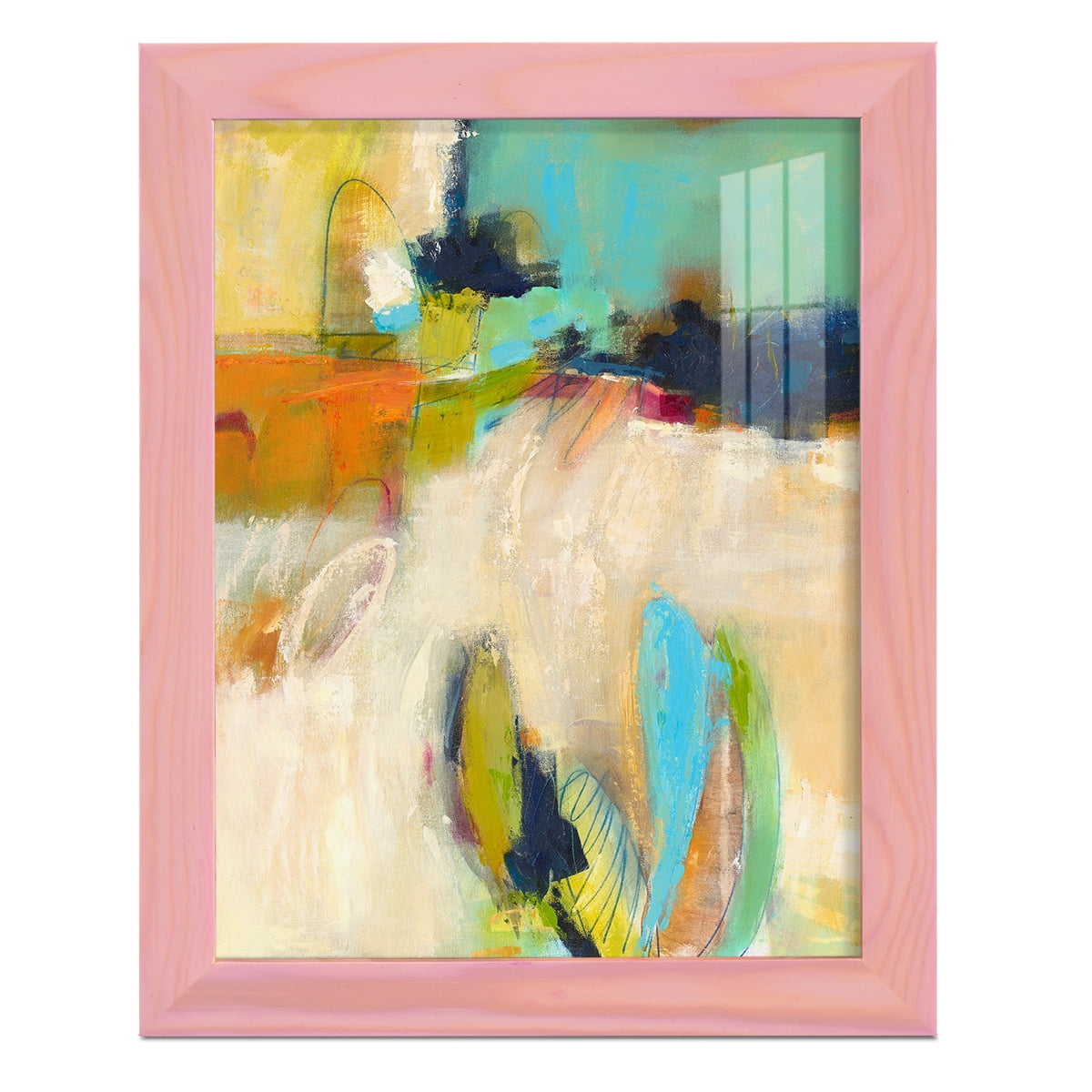 It All Adds Up - Framed Print w/glass - Sunset Pink