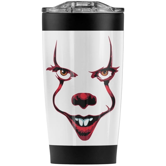 It: Chapter 2 2 Smile Stainless Steel Tumbler 20 oz Coffee Travel Mug/Cup, Vacuum Insulated & Double Wall with Leakproof Sliding Lid | Great for Hot Drinks and Cold Beverages