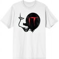 thumbnail image 1 of It Chapter 2 Enlarged Pennywise Face Men's White Crew Neck Short Sleeve Tee-Medium, 1 of 2