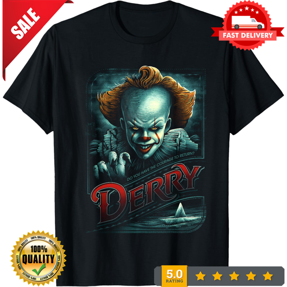 It Chapter 2 Men's Derry Courage To Return T-Shirt, LIMITED EDITION-TH66439