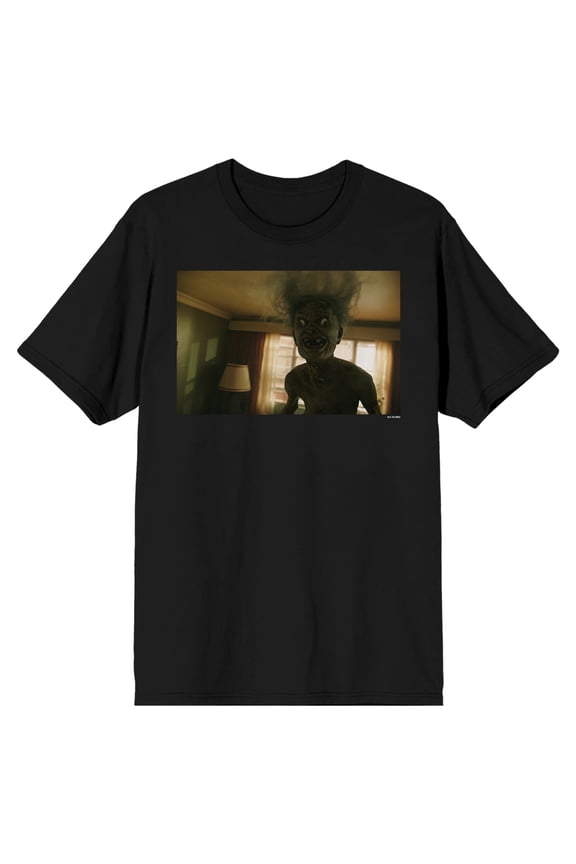 It Chapter 2 Movie 2019 Creepy Ghost Screenshot Crew Neck Short Sleeve Men's Black T-shirt-5XLB