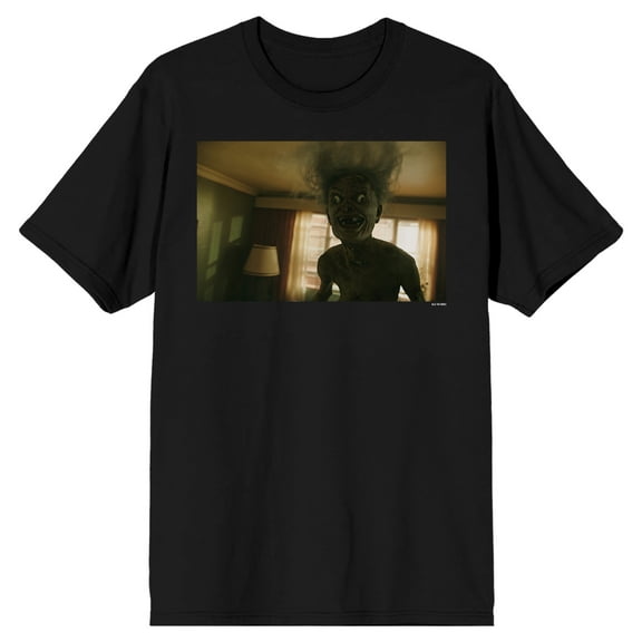 It Chapter 2 Movie 2019 Creepy Ghost Screenshot Crew Neck Short Sleeve Men's Black T-shirt-Small