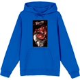 thumbnail image 1 of It Chapter 2 Pennywise Derry Fan Poster Adult Blue Long Sleeve Hoodie-Medium, 1 of 6
