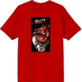 thumbnail image 1 of It Chapter 2 Pennywise Derry Fan Poster Men's Red Crew Neck Short Sleeve Tee-Medium, 1 of 6