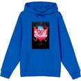thumbnail image 1 of It Chapter 2 Pennywise Glow Fan Poster Adult Blue Long Sleeve Hoodie-Large, 1 of 3