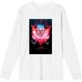 thumbnail image 1 of It Chapter 2 Pennywise Glow Fan Poster Adult White Crew Neck Long Sleeve Tee-XXL, 1 of 3