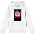 thumbnail image 1 of It Chapter 2 Pennywise Glow Fan Poster Adult White Long Sleeve Hoodie-Small, 1 of 3