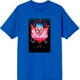 thumbnail image 1 of It Chapter 2 Pennywise Glow Fan Poster Men's Blue Crew Neck Short Sleeve Tee-XL, 1 of 1