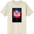 thumbnail image 1 of It Chapter 2 Pennywise Glow Fan Poster Men's Natural Crew Neck Short Sleeve Tee-Medium, 1 of 2