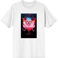 thumbnail image 1 of It Chapter 2 Pennywise Glow Fan Poster Men's White Crew Neck Short Sleeve Tee-Small, 1 of 2