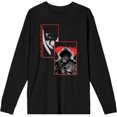 thumbnail image 1 of It Chapter 2 Pennywise Screengrab Collage Adult Black Crew Neck Long Sleeve Tee-3XL, 1 of 3