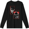 thumbnail image 1 of It Chapter 2 Pennywise Screengrab Collage Adult Black Crew Neck Long Sleeve Tee-Medium, 1 of 3