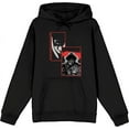 thumbnail image 1 of It Chapter 2 Pennywise Screengrab Collage Adult Black Long Sleeve Hoodie-Large, 1 of 3