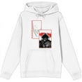 thumbnail image 1 of It Chapter 2 Pennywise Screengrab Collage Adult White Long Sleeve Hoodie-Medium, 1 of 3