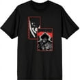 thumbnail image 1 of It Chapter 2 Pennywise Screengrab Collage Men's Black Crew Neck Short Sleeve Tee-Medium, 1 of 2