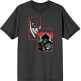 thumbnail image 1 of It Chapter 2 Pennywise Screengrab Collage Men's Charcoal Crew Neck Short Sleeve Tee-Medium, 1 of 6
